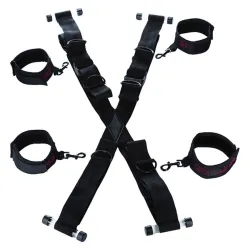 CALEXOTICS - SCANDAL CROSS-SHAPED DOOR HANDCUFFS