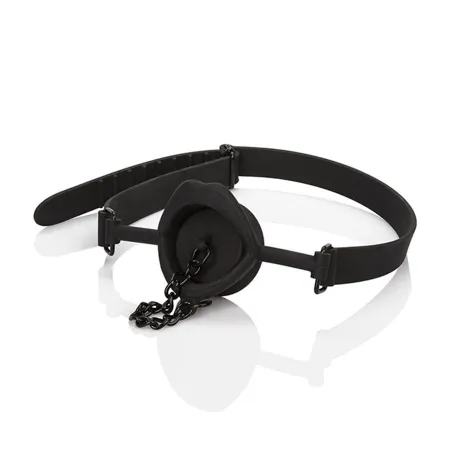CALEXOTICS - SCANDAL GAG WITH BLACK SILICONE PLUG