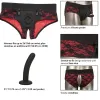 CALEXOTICS - SCANDAL SET OF CROTCHLESS PANTIES WITH DILDO SIZE S/M
