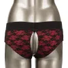 CALEXOTICS - SCANDAL SET OF CROTCHLESS PANTIES WITH DILDO SIZE L/XL