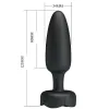 PRETTY LOVE - TARION ANAL PLUG WITH LED LIGHT BLACK 12.5 CM