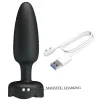 PRETTY LOVE - TARION ANAL PLUG WITH LED LIGHT BLACK 12.5 CM