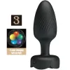 PRETTY LOVE - OSBORN ANAL PLUG WITH LED LIGHT BLACK 9.8 CM