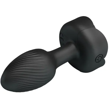 PRETTY LOVE - OLMAN ANAL PLUG WITH LED LIGHT BLACK 8.8 CM
