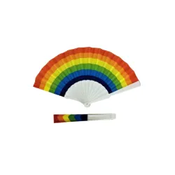 PRIDE - RAINBOW FLAG WOODEN FAN