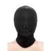 NS NOVELTIES - FETISH & FASHION CLOSED ZIPPERED MOUTH HOOD NYLON BLACK