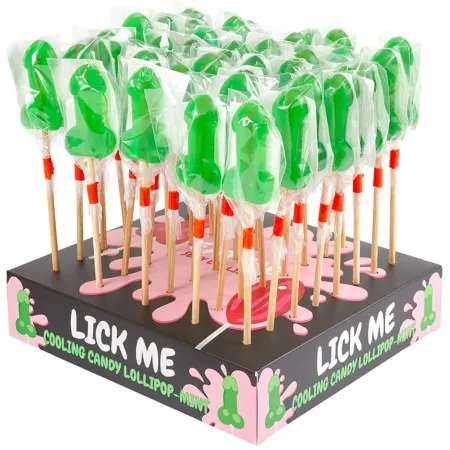 SECRETPLAY - MINT CANDY PENIS LOLLIPOP DISPLAY WITH COLD EFFECT (40 UNITS)