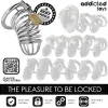 ADDICTED TOYS LOCKED - IRON CELL METAL PENIS CAGE 4 CM SIZE S