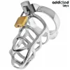 ADDICTED TOYS LOCKED - SILVER LOCK PENIS CAGE METAL SIZE M