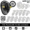 ADDICTED TOYS LOCKED - KEYLESS RESTRAINT PENIS CAGE 11.5 CM