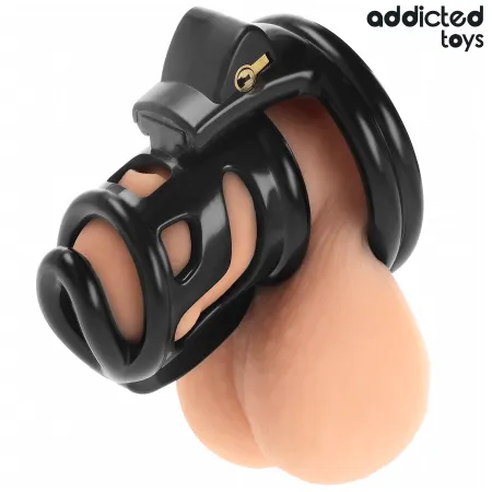 ADDICTED TOYS LOCKED - GILDEN CAGE SILICONE PENIS CAGE 8.5 CM