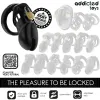 ADDICTED TOYS LOCKED - OBSIDIAN HOLD PENIS CAGE SIZE M
