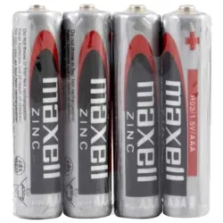 MAXELL - BATTERY SALINA MANGANESO AAA R03 RETRACTIL*4