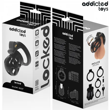 ADDICTED TOYS LOCKED - SILENT KEEP PENIS CAGE 7.5 CM