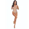 PASSION - BS114 WHITE GRID BODYSTOCKING