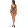 PASSION - BS115 BLACK GRID BODYSTOCKING