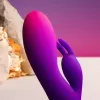 ROCKS- OFF - GLO- GIRL PURPLE RABBIT VIBRATOR