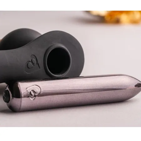 ROCKS-OFF - RO-ZEN RRO ANAL PLUG WITH VIBRATING PENIS RING BLACK