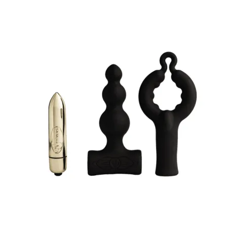 ROCKS- OFF - PETITE SENSATIONS BUBBLES ANAL PLUG VIBRATOR BLACK