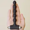 ROCKS- OFF - PETITE SENSATIONS PEARLS ANAL PLUG VIBRATOR BLACK