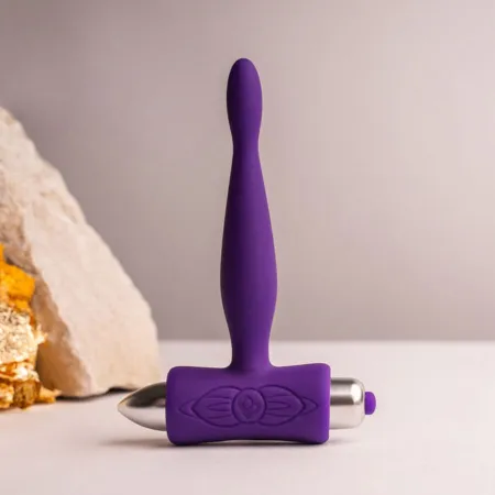 ROCKS- OFF - PETITE SENSATIONS TEAZER ANAL PLUG VIBRATOR PURPLE
