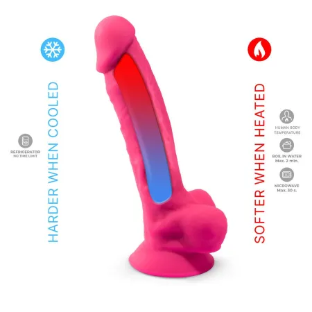 SILEXD - REALISTIC PENIS MODEL 18 PINK VIBRATION + REMOTE CONTROL LRS