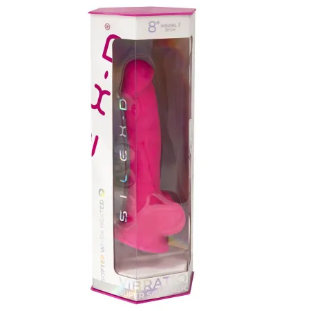 SILEXD - REALISTIC PENIS MODEL 18 PINK VIBRATION + REMOTE CONTROL LRS
