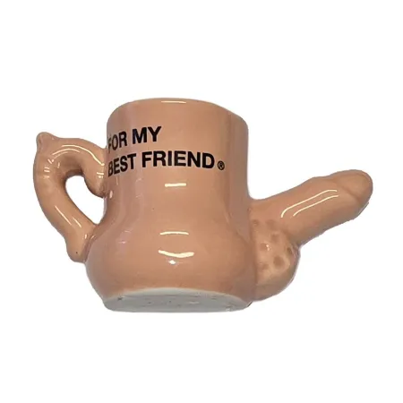 DIABLO PICANTE - CERAMIC MUG MAGNET WITH RAISED PENIS “FOR MY BEST FRIEND”