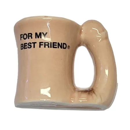 DIABLO PICANTE - CERAMIC MUG MAGNET WITH PENIS HANDLE “FOR MY BEST FRIEND”