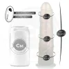 COCK MILLER - DILDO WITH SUCTION CUP, LIGHTS AND VIBRATION WITH REMOTE CONTROL WHITE 20.5 CM