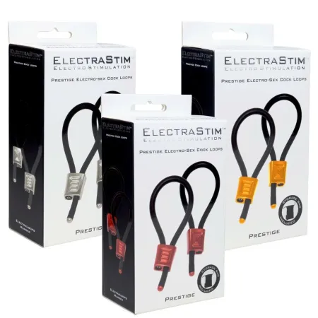 ELECTRASTIM - PRESTIGE ELECTRA LOOPS ADJUSTABLE COCK RINGS RED