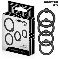 ADDICTED TOYS - SET OF PRESSURE SILICONE RINGS