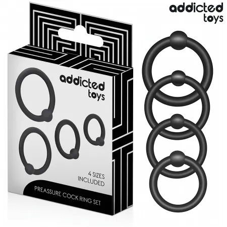 ADDICTED TOYS - SET OF PRESSURE SILICONE RINGS