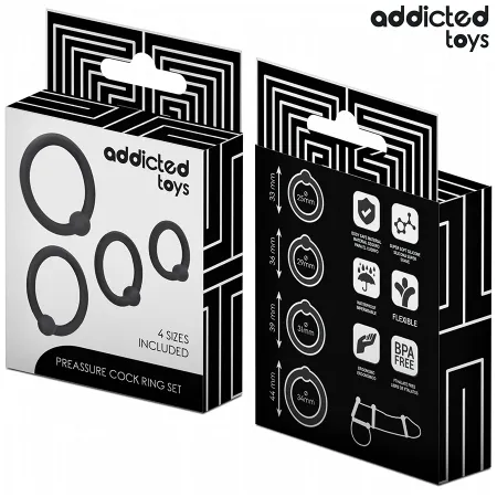 ADDICTED TOYS - SET OF PRESSURE SILICONE RINGS