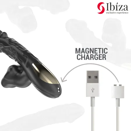 IBIZA - VIBRATOR AND CLITORIS STIMULATOR WITH BITING AND ROTATION EFFECT