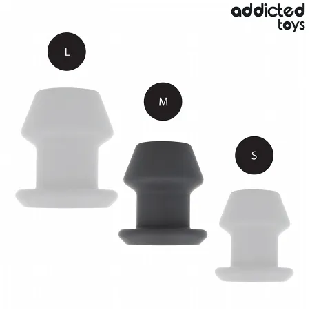 ADDICTED TOYS - EXTREME HOLLOW ANAL PLUG SILICONE SIZE M 8.7 CM