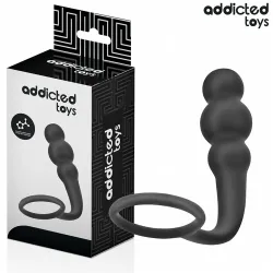 ADDICTED TOYS - ANAL PLUG WITH RING SILICONE MODEL 1