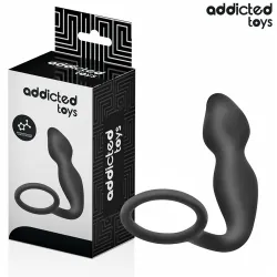 ADDICTED TOYS - ANAL PLUG WITH RING SILICONE MODEL 2