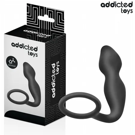 ADDICTED TOYS - ANAL PLUG WITH RING SILICONE MODEL 2