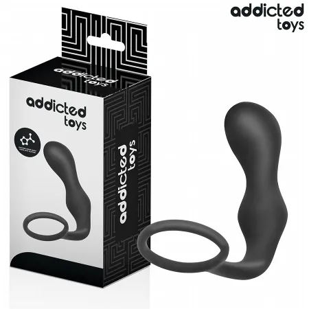 ADDICTED TOYS - ANAL PLUG WITH RING SILICONE MODEL 3