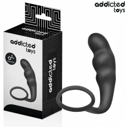 ADDICTED TOYS - ANAL PLUG WITH RING SILICONE MODEL 4
