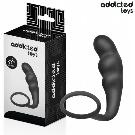 ADDICTED TOYS - ANAL PLUG WITH RING SILICONE MODEL 4