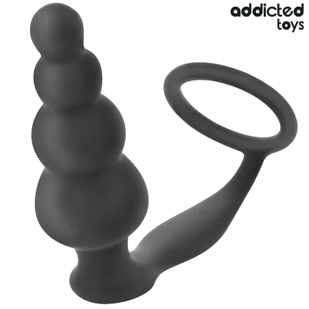 ADDICTED TOYS - ANAL PLUG WITH RING SILICONE MODEL 5