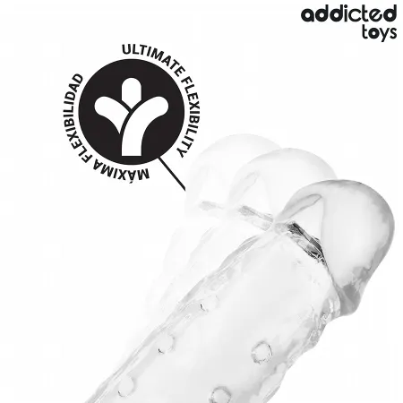 ADDICTED TOYS - TRANSPARENT PENIS SHEATH SIZE M 27 CM