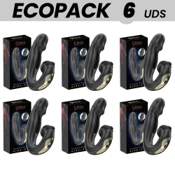 ECOPACKS 6 UNITS - IBIZA ROSE VIBRATOR FLICKING EFFECT AND CLIT STIMULATOR