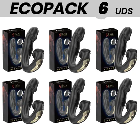 ECOPACKS 6 UNITS - IBIZA ROSE VIBRATOR FLICKING EFFECT AND CLIT STIMULATOR