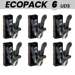 ECOPACKS 6 UNITS - IBIZA POWERFUL VIBRATOR WITH THRUSTING AND BITING EFFECT