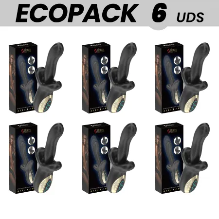 ECOPACKS 6 UNITS - IBIZA POWERFUL VIBRATOR WITH THRUSTING AND BITING EFFECT
