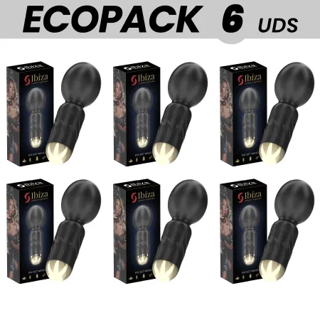 ECOPACKS 6 UNITS - IBIZA POCKET WAND VIBRATOR