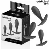 ADDICTED TOYS - SET OF 3 ANAL PLUG SILICONE MODEL 2